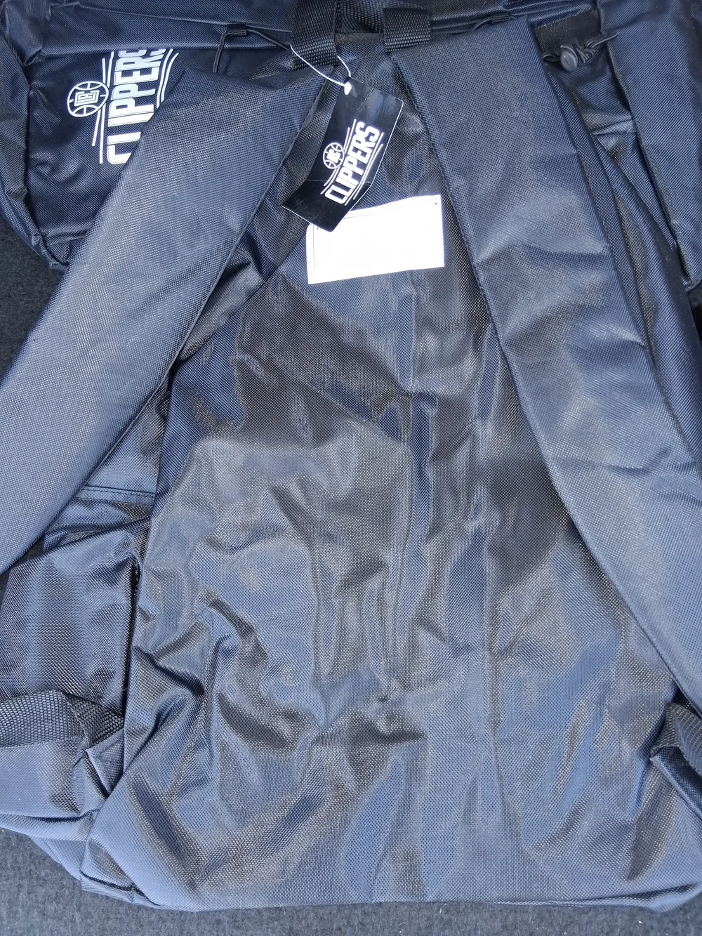 LA Clippers Black Backpack with Logo